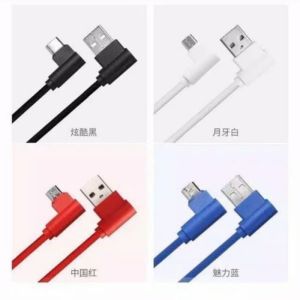 Kabel Data Type Micro USB 90 derajat L Gaming Fast Charging Tipe Type C Iphone