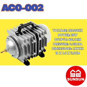 SUNSUN Yuting Air Compressor Electrical Magnetic Air Pump Pond & Aquarium 20W 35W 45W 55W 80W 105W