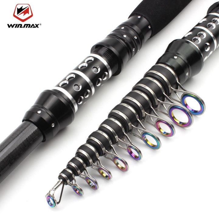 Winmax 1.5-3.0m Telescopic Fishing Rod Carp Fishing Sea Spinning Carbon