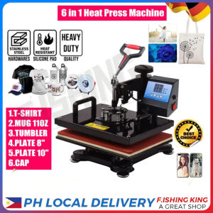 [5 Year Warranty]6 in1 Multifunction Heat Press Machine mini printer for T-Shirt / Mug / Plate / Capprinter for small business