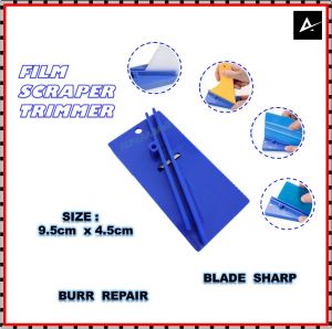 Film Scraper Trimmer Hard Card Squeegee Edge Sharpener Window Tint Plastic Scraper Repair Smoothing Tool