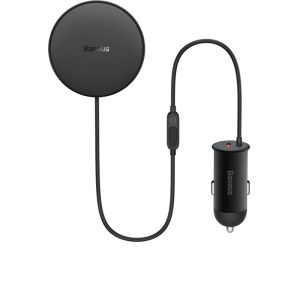 Tẩu Sạc Nhanh Baseus CW01 40W | Kèm Giá Đỡ Sạc Không Dây 15W Hít Nam Châm