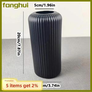 fanghui Striped -Like Plastic Vase For Flowers Decorative Floral Arrangement Display Creative Little Flower Vase