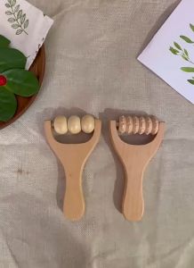 Wooden Massage Roller Women Men Handheld Health Care Tool Arm Leg Foot Hand Neck Shoulder Full-body