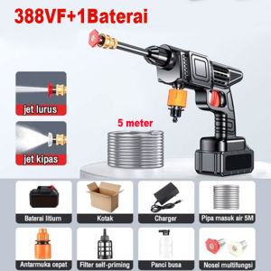 Alat Cuci Mobil 766VF Cuci Mobil Tanpa KabelAlat / Alat steam cuci motor & mobil Jet Cleaner Baterai Ac Mobil Semprotan Cuci Motor Pompa Mesin Steam Power Spayer Alat Portable Nirkabel semprotan air tekanan tinggi cordless tekanan tinggi mesin cuci mobil