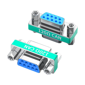 2PCS DB9pin Thin Profile Adapters With 120Ω Resistor for CAN Bus Signal Integrity and Serial Communication