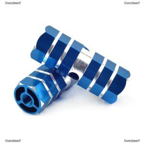 [COD] livestwef 2Pcs Aluminum M TB Bike Bicycle A xle Pedal Non-slip Front Rear A xle Foot Pegs Bicycle Socle Footrest Pedal Bike Accessories