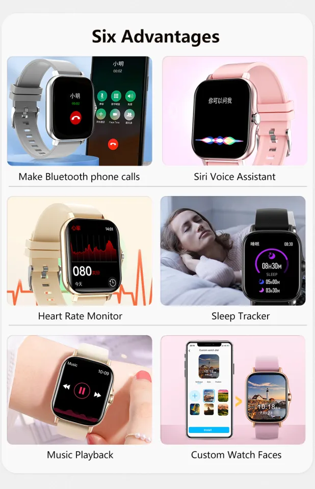 Sanda bluetooth smart watch for clearance ios android