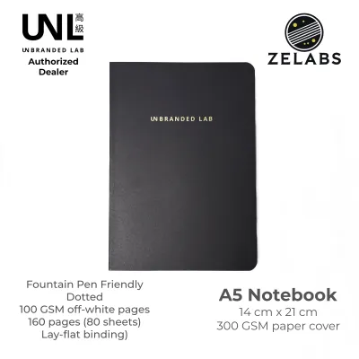 Unbranded Lab Minimalist A6 / A5 Notebook / Planner / Bullet Journal - Dotted / Ruled