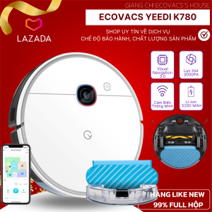 [BẢN QUỐC TẾ]Robot hút bụi lau nhà Yeedi K950nói tiếng Việt - Hút bụi lau khô và lau ướt - Lực hút khủng 3000pa - Dung lượng pin 5200