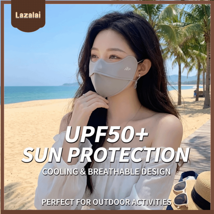 LAZALAI Protect The Corners of The Eyes Sunscreen Face  Contour The Face UPF50+ Facekini Reusable Running  Cycling UV Protection Face Cover Women