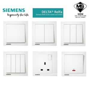 SIEMENS DELTA® Relfa SERIES SWITCHES & SOCKET OUTLET SIRIM APPROVED