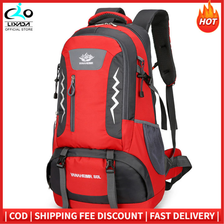 LIXADA Hiking Backpack 60L Water-resistant Camping Backpack for Men and  Women Outdoor Sport Travel Mountaineering