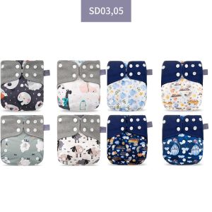 Elinfant Cloth Diaper Set Baby 8 Pcs/Set Pocket Diapers One Size Or With 8 Pcs Insert Adjustable Cloth Nappy For Baby Girls&Boys2026