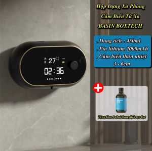 Hộp Đựng Xà Phòng Cảm Biến Từ Xa BASIN BOXTECH + Tặng kèm chai dung dịch tạo bọt - EuroHome