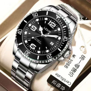 Mens Watch Brand Dominant Fashion High-end Luxury Business Fully Automatic Quartz Steel Band Digital Mens Wristwatch