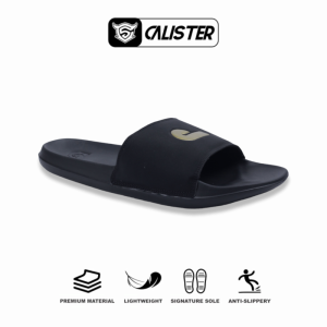 Calister - Sandal slide casual black gold series