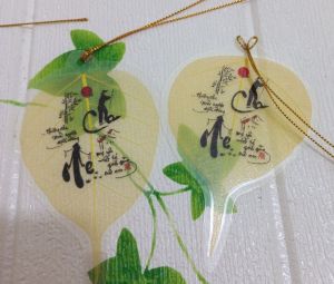 Lá Bồ Đề thư pháp tặng Cha Mẹ (Bản giới hạn Loại 1)- cầu bình an cho ba mẹ cầu cho sức khỏe Ba mẹ- Gỗ việt trang trí