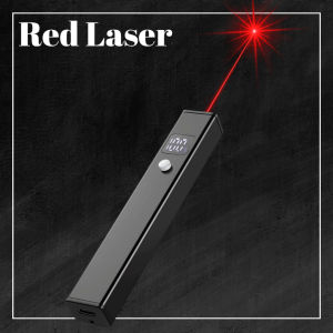 Rechargeable Laser Pointer Red Green Light Type C Charging LCD Battery Display Presentation Teaching