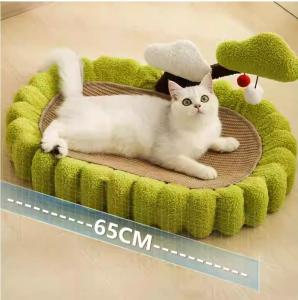 "Local stock" Cat bed Cat Scratcher Cat Sofa Pet Toy Cat Scratching Board with Wide Durable Oval Base Resistant to Wear and Non-Shedding Cat Bed with Integrated Scratching Area