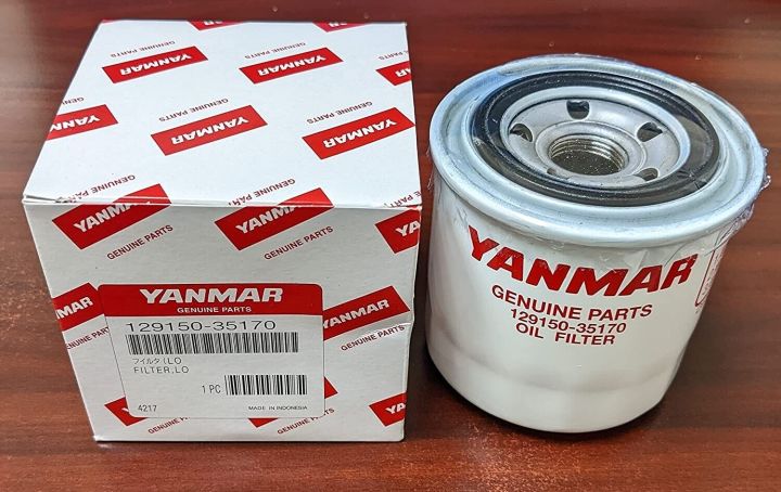 Lọc nhớt động cơ máy gặt, máy cày YANMAR Chính hãng,  129150-35170,  119005-35170, SO 1808