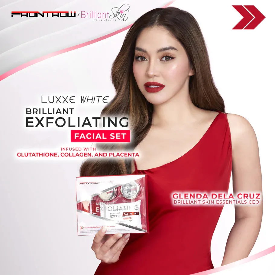 front row glutathione FRONTROW Brilliant Exfoliating Facial Set Luxxe White Glutathione Collagen  Placenta Front Row Luxe