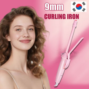 9mm Mini Hair Curler Curling Iron For Hair Wave Cruler Fast Heating 3 In 1 Korea Original Ultra-fine Ceramic Hair Irons Wands Fluffy Hair No Hair Damage Student Dormitories Home Use Wool Curlers Cylinder Tongs Hairdressing Tools Retro Fashionable Styling