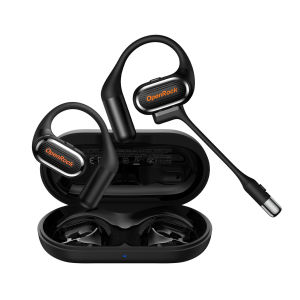 EKSA OpenRock Link 20 Open Ear Wireless Headphones Bluetooth Headset with ENC Noise Cancelling Detachable Magnetic Mic Ai Translation
