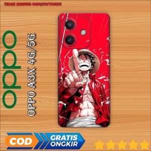 cod garskin oppo a3x full body skin premium decal skull - isi 2pcs free custom motif