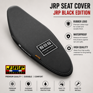 JRP BLACK EDITION FOR HONDA XR150 L |JRP THAI SEAT COVER RUBBER LOGO |