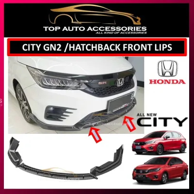 HONDA CITY GN2 2020-2022 / HATCHBACK FRONT BUMPER LIPS SKIRT 3 PCS / BODYKIT ACCESSORIES