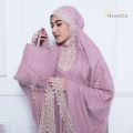 MAHKOTA786 - Mukena Sprinkle Aurora Diamond Mukenah Dewasa Jumbo Katun Premium Pearl Mutiara Tulle Tile Renda. 