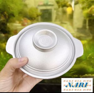 Nồi nhôm trắng VẠN LỢI kho thitkho cá kho quẹt size 12cm tiện lợi - gia dụng Nari
