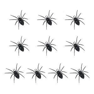 Set Of 10 Realistic Spiders Halloween Decorations Plastic Scary Props Halloween Party Supplies For Indoors Outdoor Use