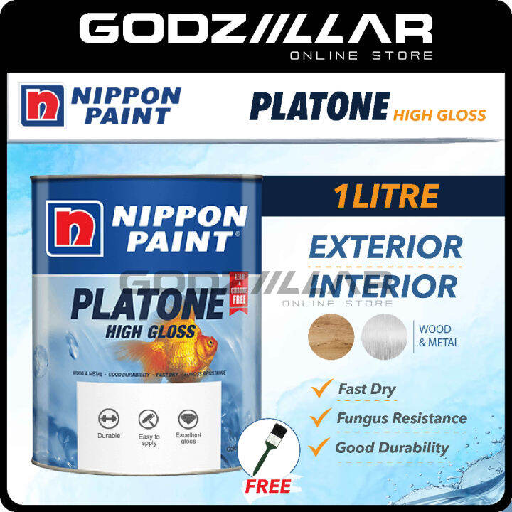 L Nippon Paint Platone High Gloss Wood Metal Oil Based Interior