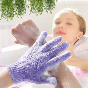 Exfoliating Body Gloves Loofah Skin Massage Sponge Cloth Shower Skin Body Brush Scrub HEIM
