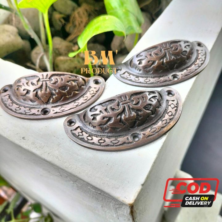 Tarikan%20Laci%20Kuningan%20Motif%20Kerang%20Ukir%201%20pcs%20Handle%20Laci%20Handle%20Lemari%20-%20Image%204