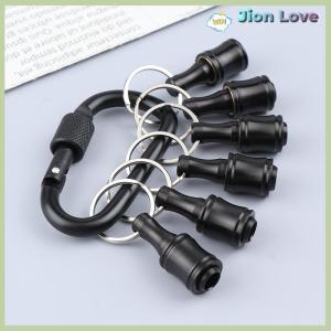 Jion Love 6Pcs Set Bit Holder 1 4 Inch Hex Screwdriver Bits Holder Extension Bar Keychain Adapter Drill Bits Change Screw Bit Holder