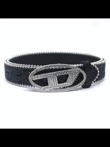 Waist Belt with Rhinestones Hollow out Buckle Belts for Woman Girl Full Sequins Waist Straps for Fashion Enthusiasts