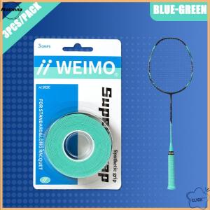 Follow Get More【Metonna】 3pcs Pack Badminton Hand Rubber Wrap Around Handle With Anti-Slip Sweatband Grip Handle Leather Badminton Hand Rubber