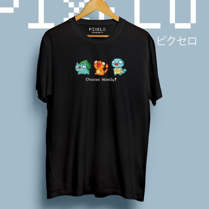 Spot goods Pokemon Pixelo Derpy T-Shirts / Tees Anime, Retro Games ...