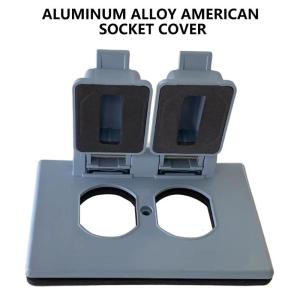 Protective Horizontal Wall Plate Home Accessory for Outdoor Duplex Outlets Gang Weatherproof and Portable Designs