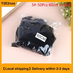 【Local shipping】 50Pcs Hair Net Black Elastic Bundle Hair Invisible Hairnet Mesh Bun Hair Net 30 50 60CM Hair Accessories