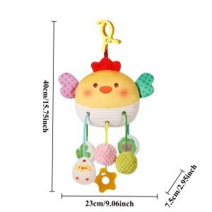 Oldlaiben Baby Hanging Toy Newborn Rattle Toys Infant Stroller Toys Crib Hanging Doll Soothing Dolls