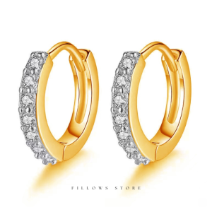 Anting Tusuk Model Kristal 2 Pcs Sepasang Model Sederhana Simple Modis Wanita Kekinian
