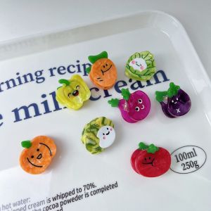 VGMJ Vegetable Series Acetate Simulation Fruit Hair Clip Small Grab Clip Cartoon Small Hairpin Personalized Hair Accessories Mini Hair Claw Girls