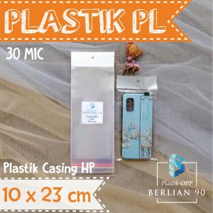 Plastik Display 10x23 Cm isi 100 lembar / Plastik Perlize / Plastik OPP Gantung untuk Kemasan Aksesoris & Snack