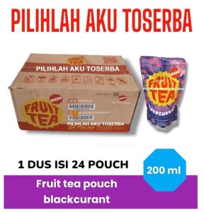 Fruit Tea Sosro BLACKCURRANT Kemasan POUCH 200 ml - ( HARGA 1 DUS ISI 24 )