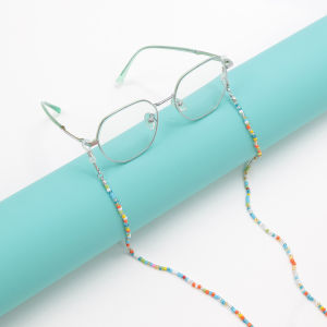 1PC Colorful Beaded Sunglasses Strap Eyeglass Chain Cord Reading Glasses Chain String Holder Neck Cord Eyewear Glasses String