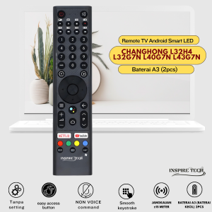 Remote Remot TV Changhong Infrared Smart Android Youtube netflix (L32K2 L43H4 L40H4 L32H4)